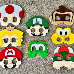 Máscara de Mario Bros / Antifaz / Mario Bros