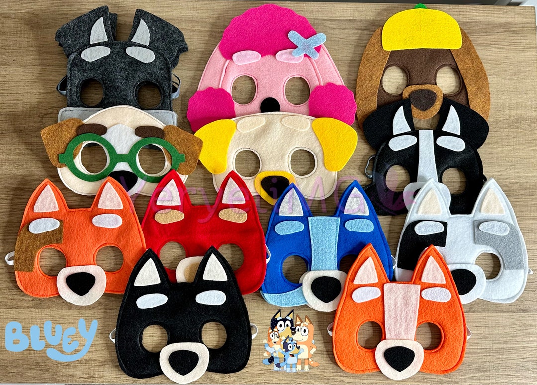 Bluey Mask - Etsy