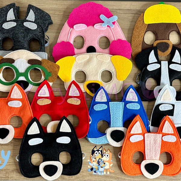 Bingo and Bluey Mask - Etsy