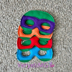 Turtle Felt Masks for Children