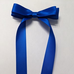 Blue Ribbon 5/8 Inch x 25 Yards, Royal Blue Satin Ribbon for Gift Wrapping,  DIY Crafts, Bridal Bouquets, Wreaths, Bows, Sewing Projects, Baby Shower