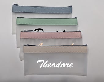 Astuccio trasparente personalizzato: organizer per cancelleria impermeabile