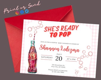 She's Ready to Pop!! Baby Shower - Soda Pop edition