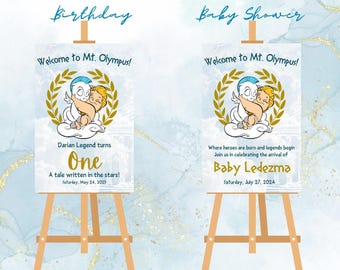 Plaque de bienvenue - Baby Hercule - Anniversaire ou baby shower