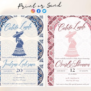 Cielito Lindo Baby Shower Mexican theme! (also available in Spanish)