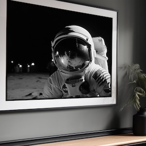 MoonWalk.  Astronaut on the moon, black and white photograph of an astronaut on a mission, spacewalk, photorealistic, space, stellar, stars