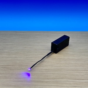 Resin Cure Light 3mm Battery Operated UV 395nm-405nm Cures Small Holes Resin Tool Hollow 3D Prints Fast Curing