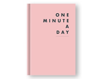 One Minute A Day - Dankbarkeitstagebuch - english, rosa