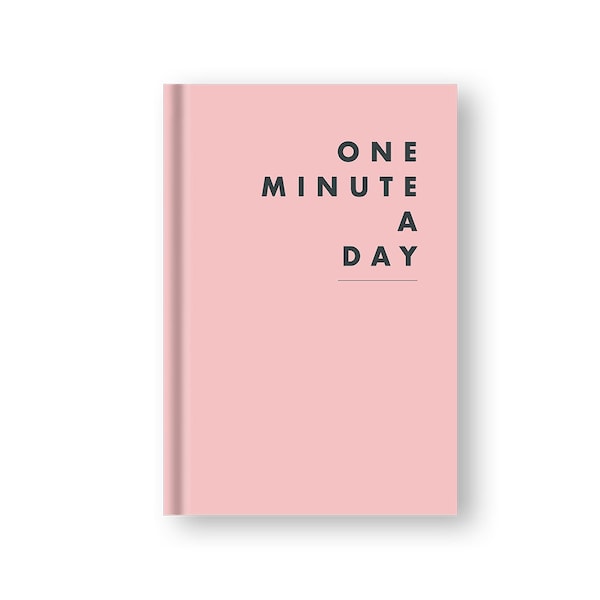 One Minute A Day - Dankbarkeitstagebuch - english, rosa