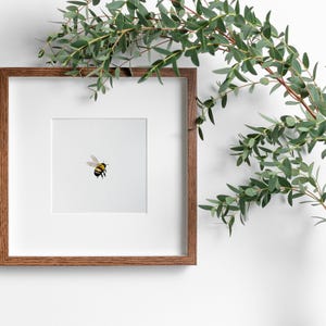 Honey Bee Sketch Print, INSTANT Digital Downloadable Art, Small Bees Artwork, Simple Bee Print, Minimalist Print