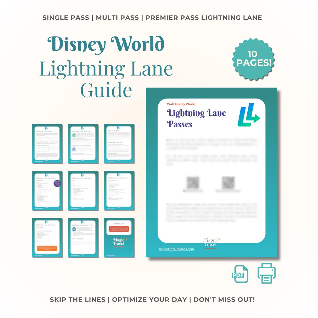 2026 WDW Lightning Lane Guide, Learn All About Premier, Multi & Single ...