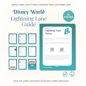 Guía de carriles Lightning Lane de WDW 2026: aprenda todo sobre los pases Premier, Multi y Single (descarga digital)