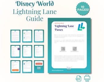 2026 WDW Lightning Lane Guide, learn all about Premier, Multi & Single Pass (Digital Download)