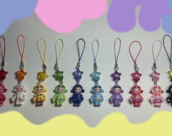 Omori Sprout Mole + Bunny Cute Glitter Phone Charm