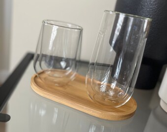 Double Walled Glass Cup / 2 Sizes / 200ml/ 250ml
