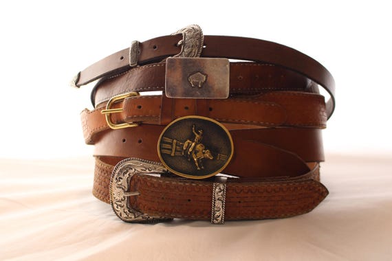 Handcrafted Veg-Tanned Leather Belt with Custom Buckle