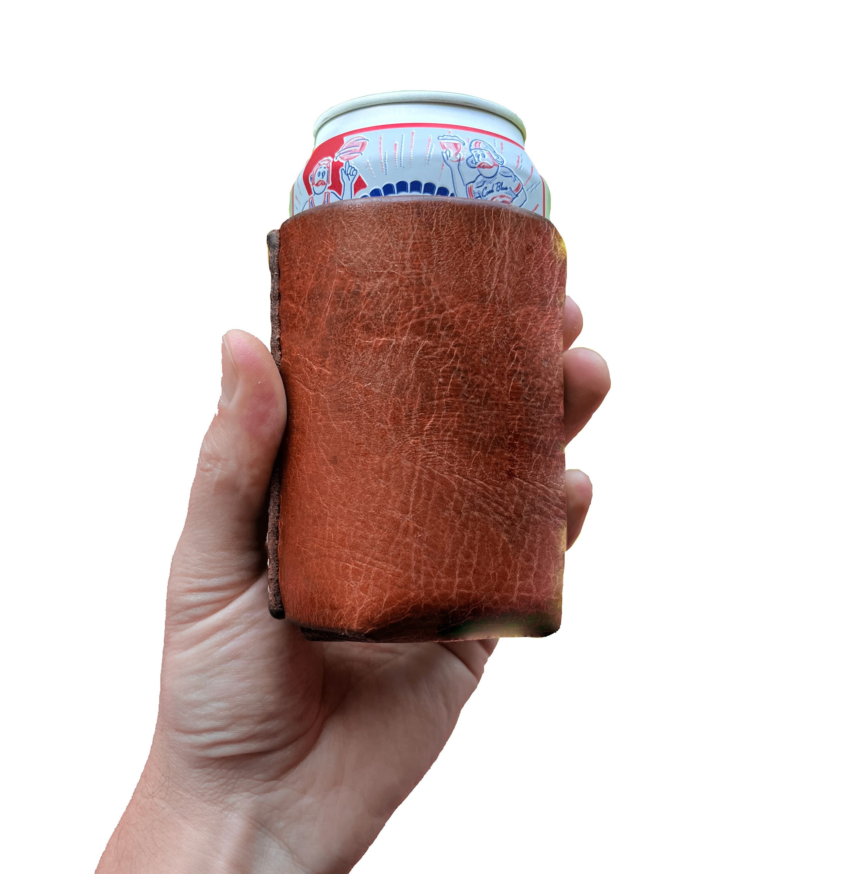 Horween Leather Can and Bottle Coolers - Made to Order – Custom Leather and  Pen