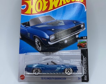 Hot Wheels Plymouth Barracuda Convertible de 1970, coche de fundición a presión 20/250 - Regalo para coleccionistas
