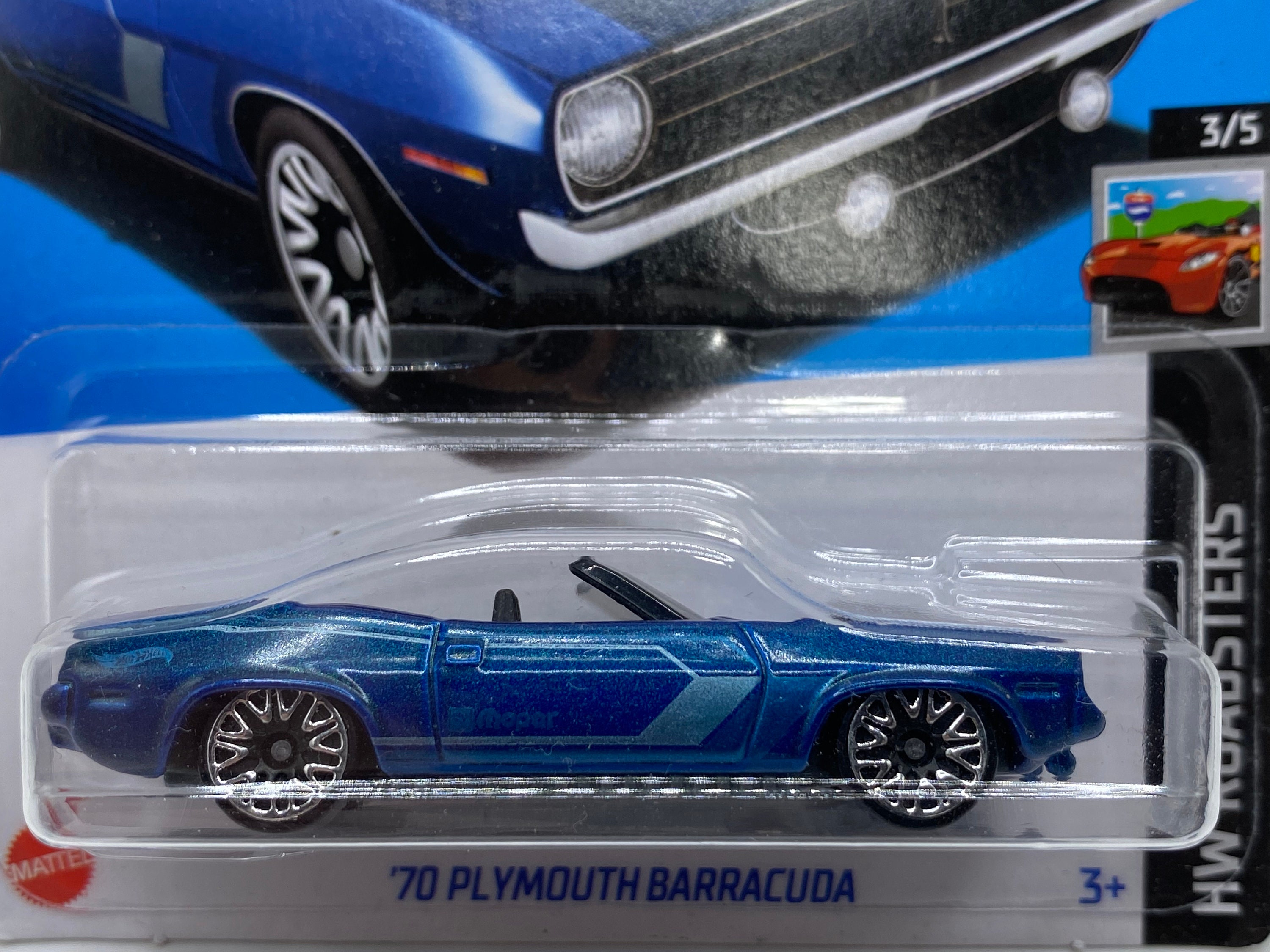 Hot Wheels '70 Plymouth Barracuda Convertible Die-cast Car