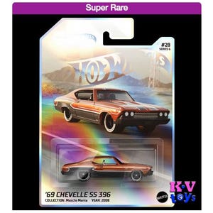 Hot Wheels 1969 CHEVELLE SS 396 - Garage Series 6 - Gift for collectors