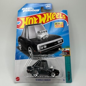 Hot Wheels &#39;70 Dodge Charger Fast & Furious Tooned - Gift for collectors