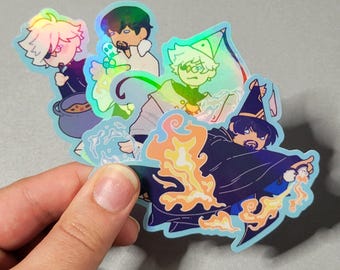 Witch Hat Atelier Die Cut Stickers - Olruggio and Qifrey