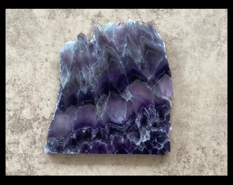 Customizable, Unpolished Chevron Amethyst Light Switch Cover