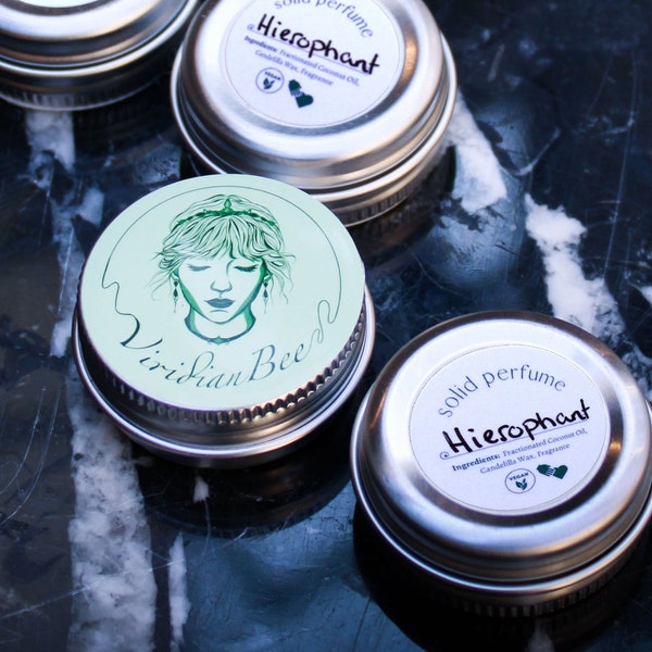 Solid Perfume in Hierophant Scent ~ Vegan ~ Cruelty-Free ~ Hand-crafted ~ Hypoallergenic