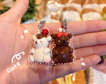 小物 DAURIKU Who're you? Soap Key Ring Grigri Kiss Charm in White Leather | Zadig&Voltaire