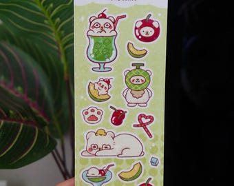 Melona Sticker Holographic Melon Soda Sticker Sheet: Kawaii Planner Stickers - Etsy