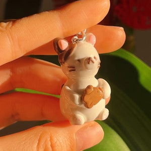 Taiyaki Kitty | Polymer Clay Keychains Keychains  | Jojo Clayy
