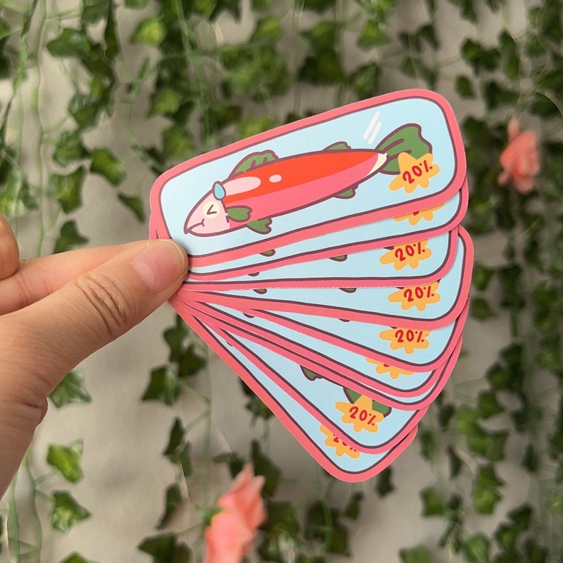 Fish Sticker for Journal Sticker / A Little Help Here & Catfish / Jojo ...