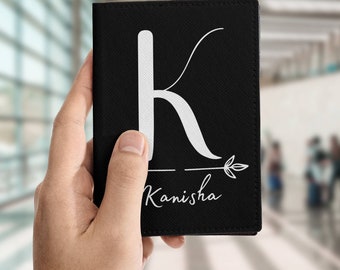 Personalized PU leather passport holder, Personalized wallet passport for men and women, Monogram passport, Passport cover, add your name