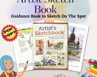 Artist Sketch Book Practice on the spot drawing and painting Cathy Johnson Artist guide book Artist beginner book PDF format ASAP