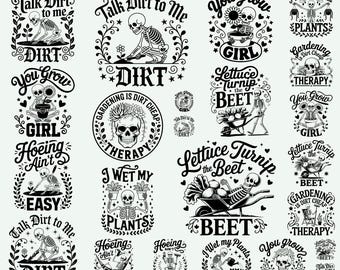 Funny Gardener Sayings SVG Bundle: Commercial Use (Digital Download)