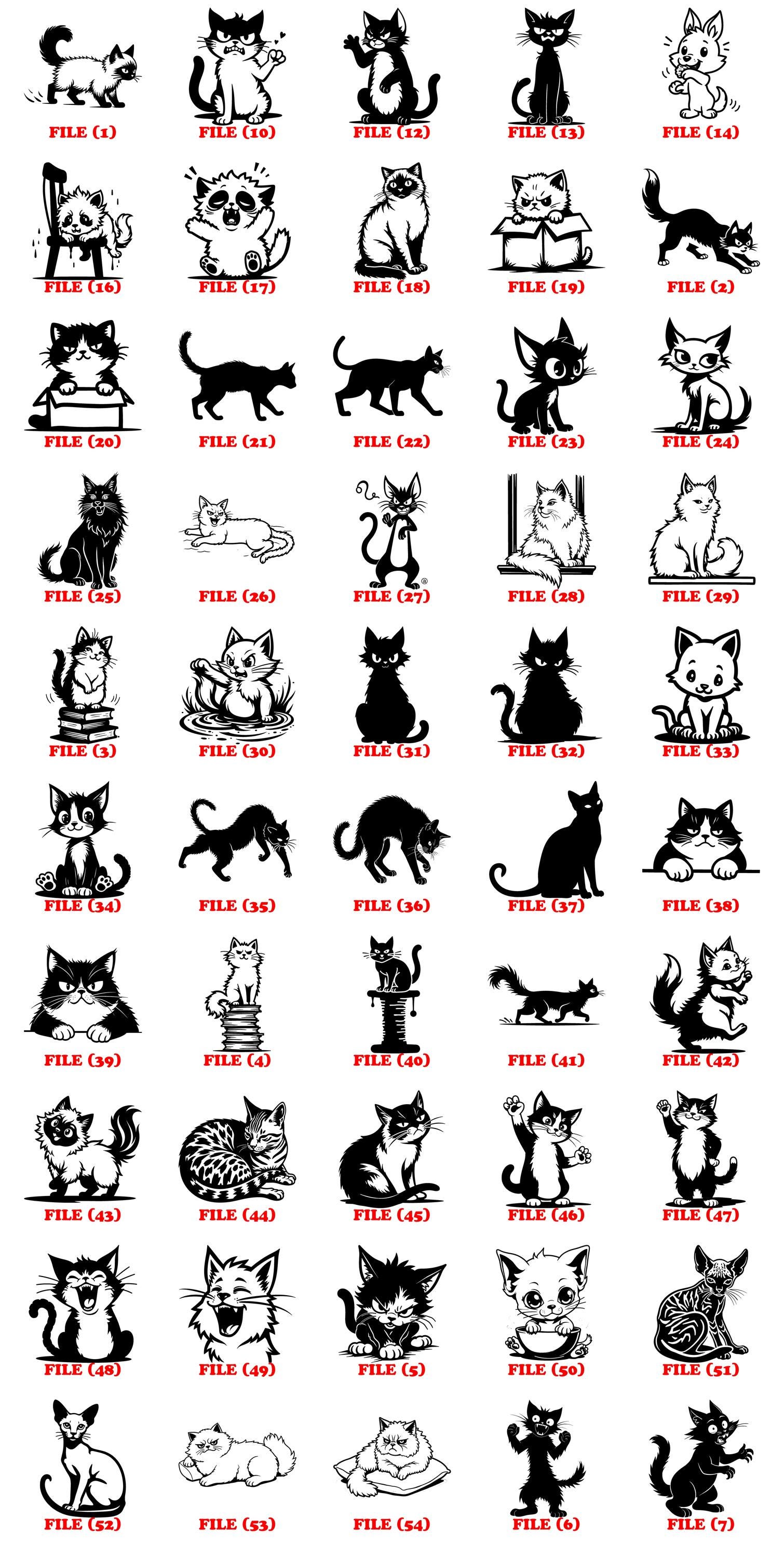 Grumpy Cat Graphics Svg Png Pdf & Dxf Bundle for Cricut Crafts Instant ...