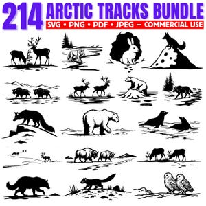 Arctic Tracks Bundle Svg Png Pdf files bundle cricut cut files | instant download | Commercial use
