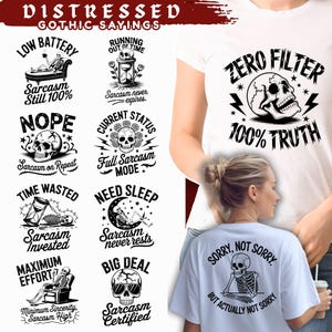 Distressed Gothic Sayings Svg Png Pdf files bundle cricut cut files instant download commercial use
