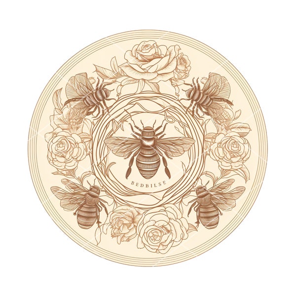 Bee PNG Sublimation Design #12 - Bee Clipart, Bee Hives Png, Bees Vector, Instant download