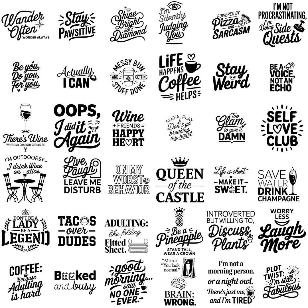 Adult Humor SVG Bundle | Laser Cut Coaster Files (commercial Use) - Etsy