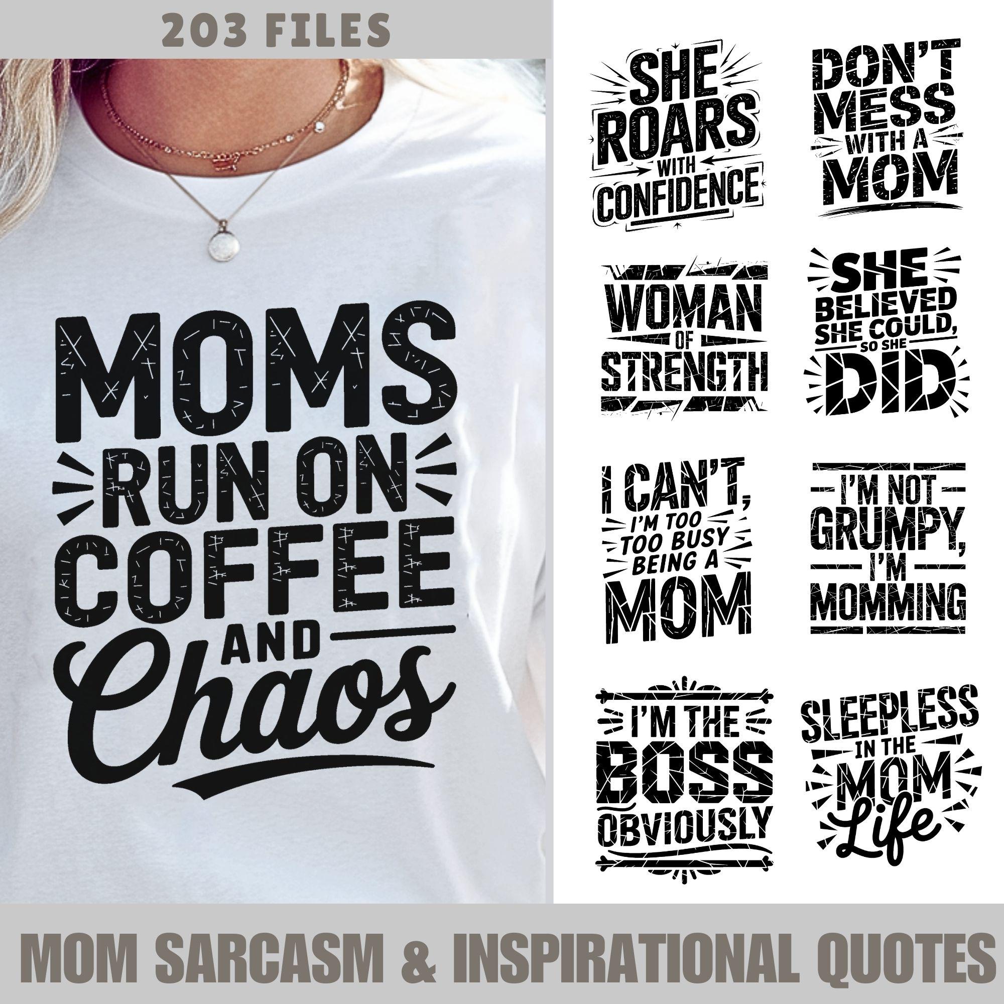 Paquete SVG de frases divertidas para mamás: frases sarcásticas e  inspiradoras (descarga digital) - Etsy México, image size:2000x2000