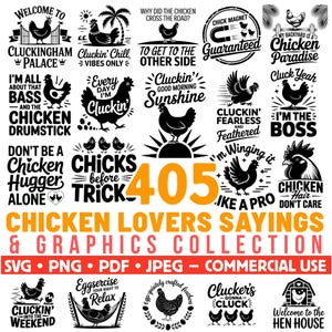 Laser Engrave Files Chicken Lovers Sayings & Graphics Collection bundle Svg Png Pdf coaster files | instant download | Commercial use