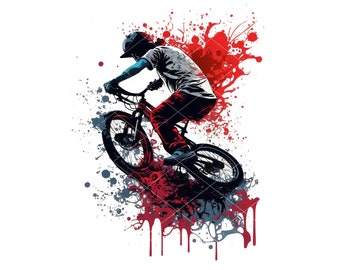 BMX sublimation designs, clipart, silhouette, vector art for crafting projects, instant download