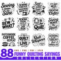 Funny Quilting Quotes SVG Bundle: Cricut Cut Files (Commercial Use, Digital Download) product logo
