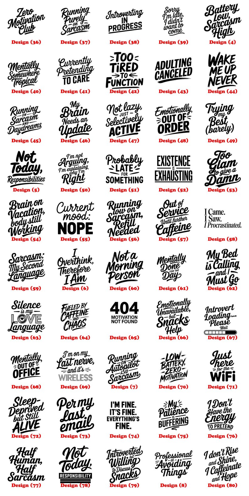 Snark Sayings Svg Png Pdf & Dxf Bundle for Funny Cricut Crafts Instant ...