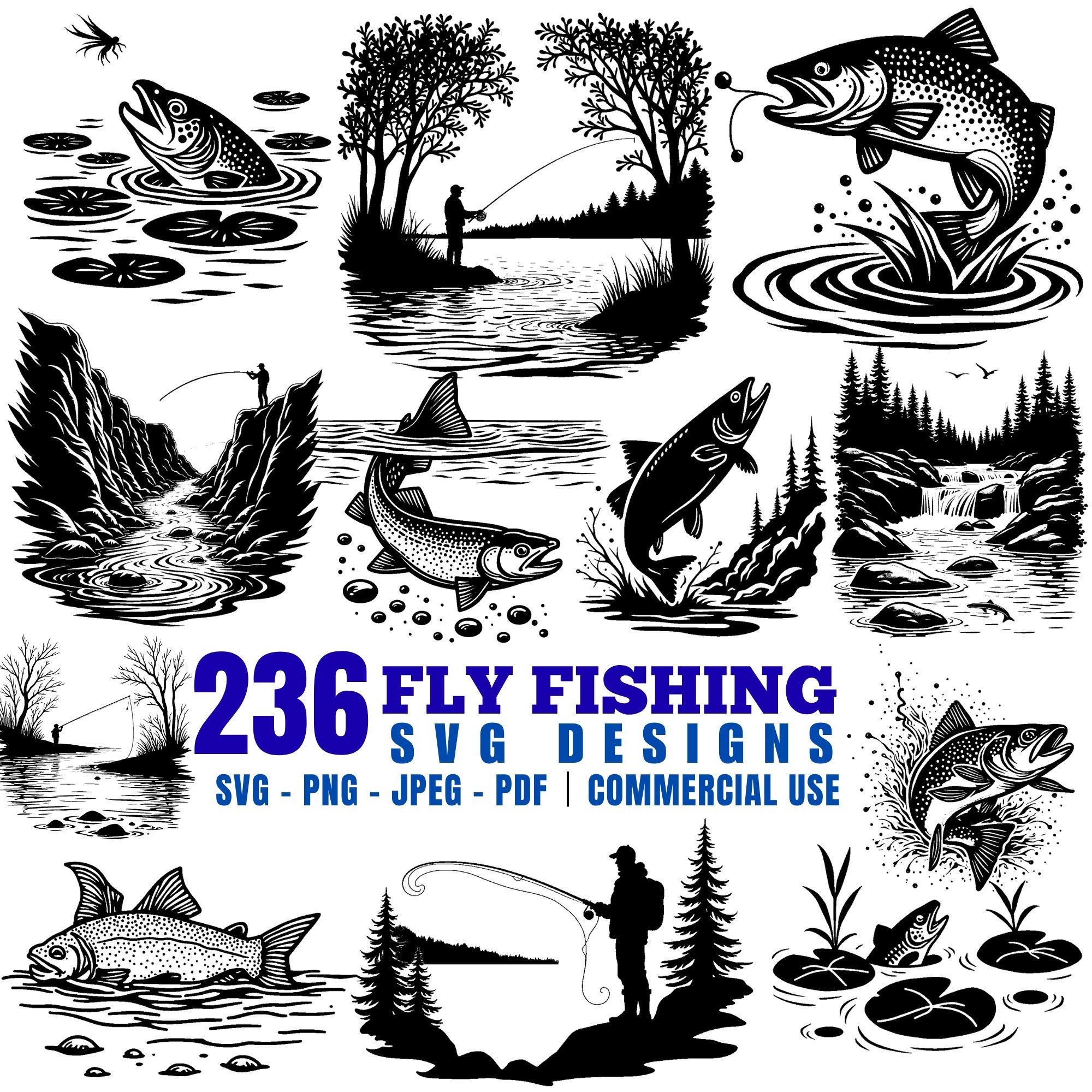 Fly fishing art - Etsy 日本