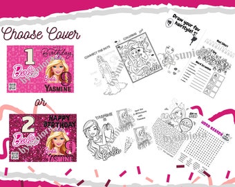 New Barbie Jumbo Colouring Book A4 Sheets Kids Children Fun Activity Ages  3+yrs