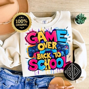 Juego terminado Regreso a la escuela PNG, Diseño de camisa de maestro PNG, Regreso retro a la escuela, Doodle brillante, Retro, Cita divertida del maestro, PNG,