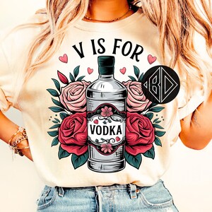 V è per vodka Valentine Png, Funny Valentine Png, Buon San Valentino, Anti Valentine Png, Maglietta di San Valentino Png, Divertente citazione di San Valentino Png