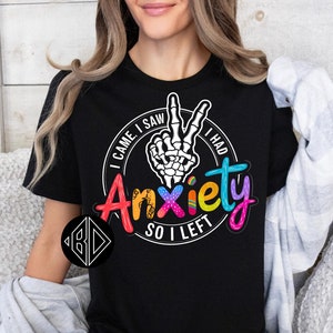 Anxiety Png, Motherhood PNG, Funny Halloween Png, Wife Gift, Shirt Design, Mug Design, Motherhood Sublimation, Skull PNG, Peace,